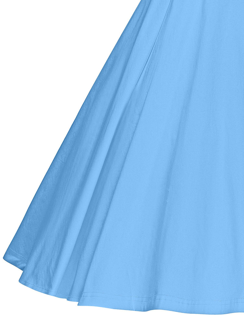 1950s Womens Summer Strap Dress With Pockets - Gowntownvintage