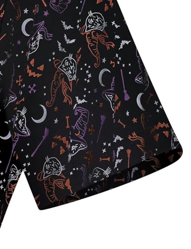 50s  Vintage Hallloween Day  Swing Dress  In  Roller Collar - Gowntownvintage