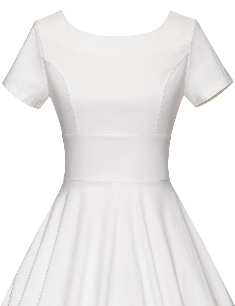 Ivory 50s swing dress sales