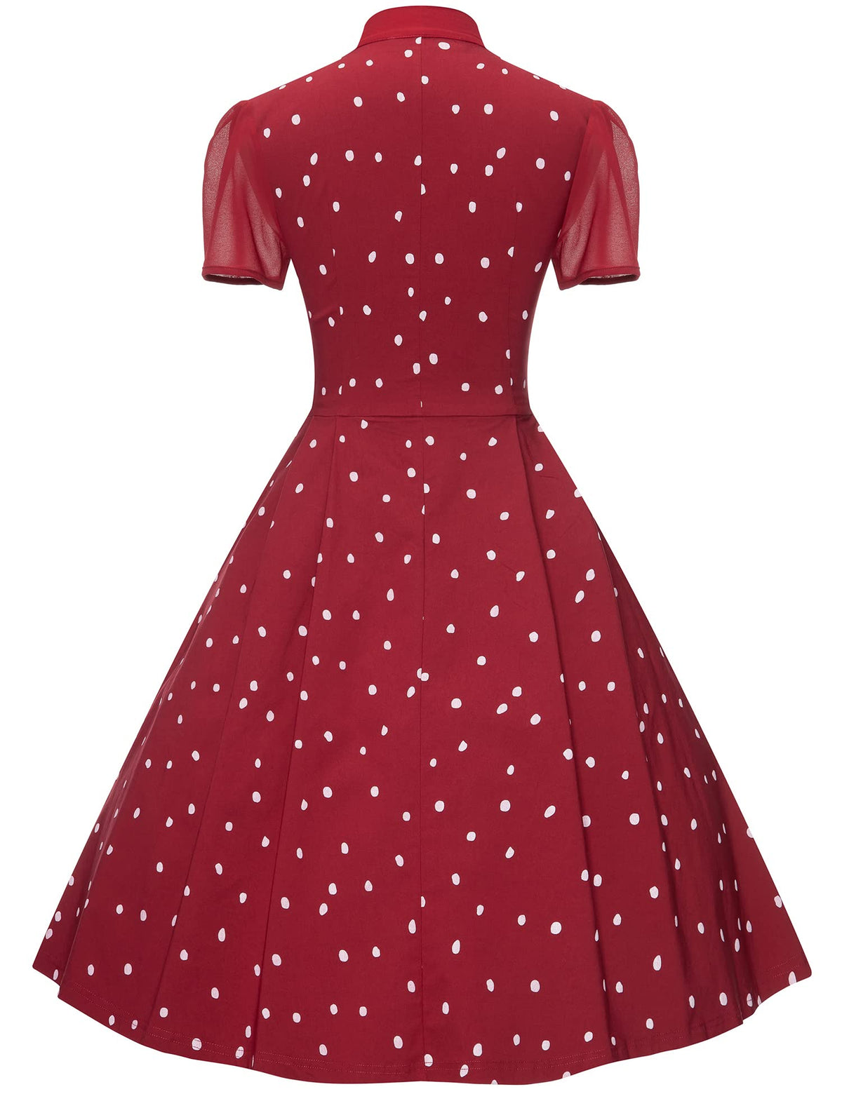 Polka Dot Swing Dress Gowntownvintage