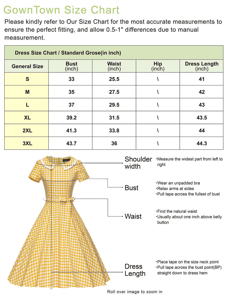 50s Women`s  Blackdot  Peter Pan Collar Long Sleeve Party Dress With Pockets - Gowntownvintage