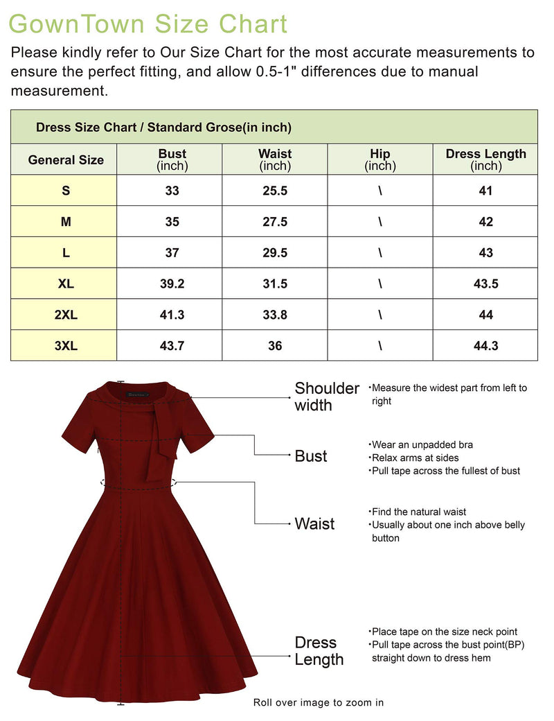 1950s  Vintage Reddot Dress  In  Roller Collar - Gowntownvintage