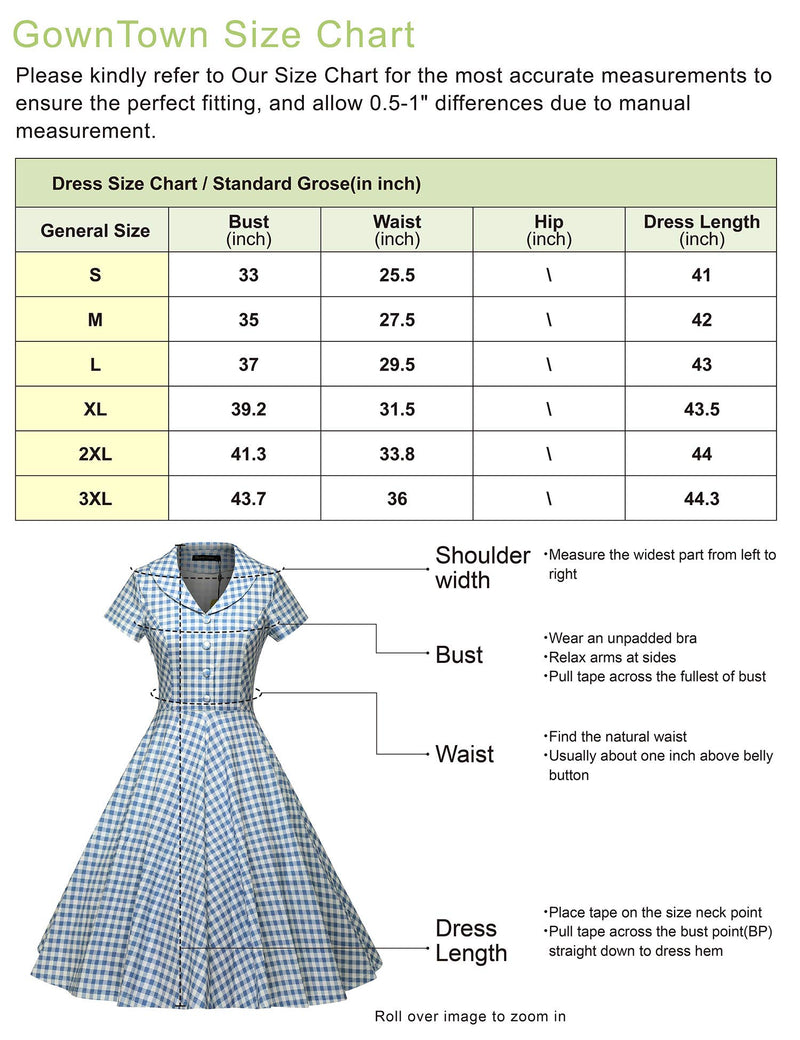 40s 50s Lapel Collar Vneckline Shirtwaist Vintage Dress With Pockets - Gowntownvintage