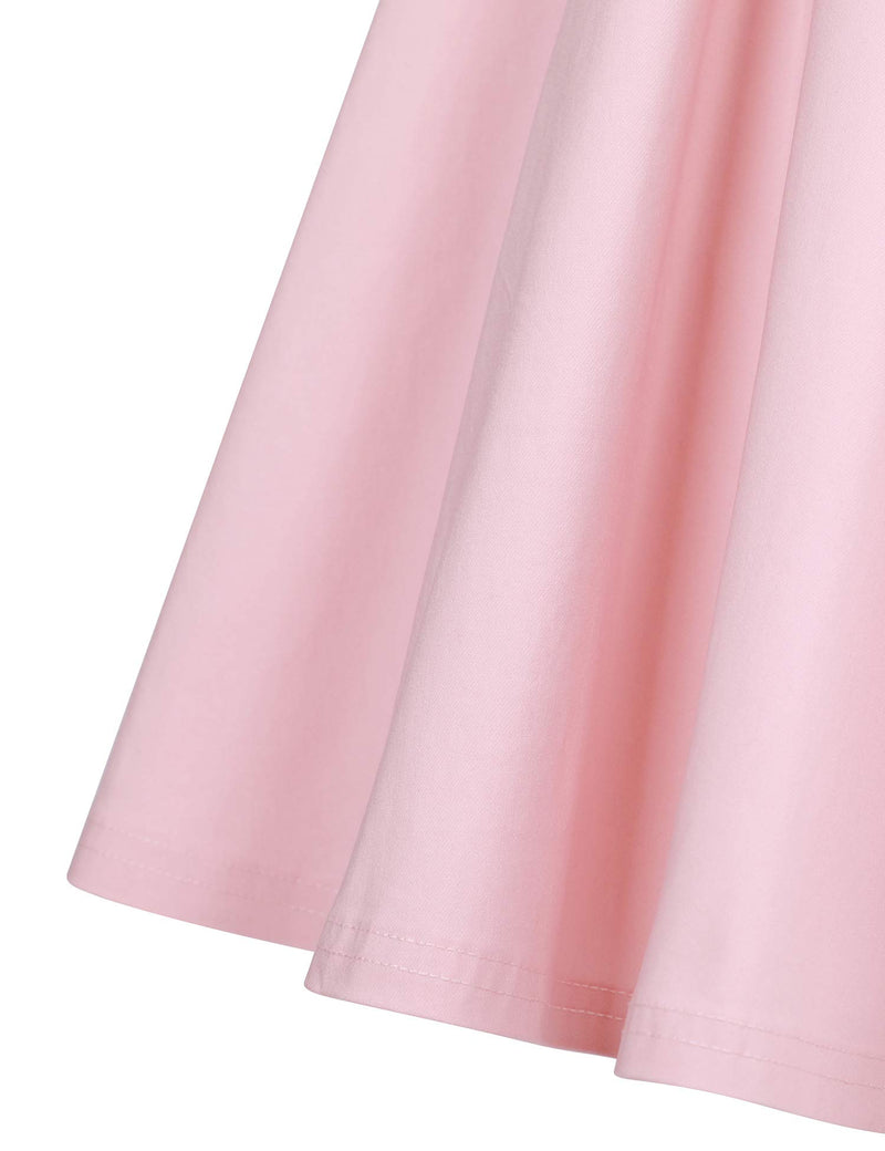 Womens 1950s Pink Sweetheart Neckline Strap Dress With One Chiffon Cloak - Gowntownvintage