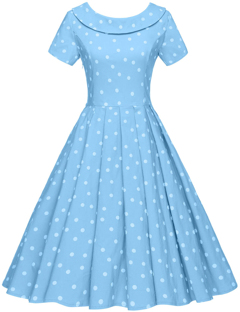polka dot vintage party dress 